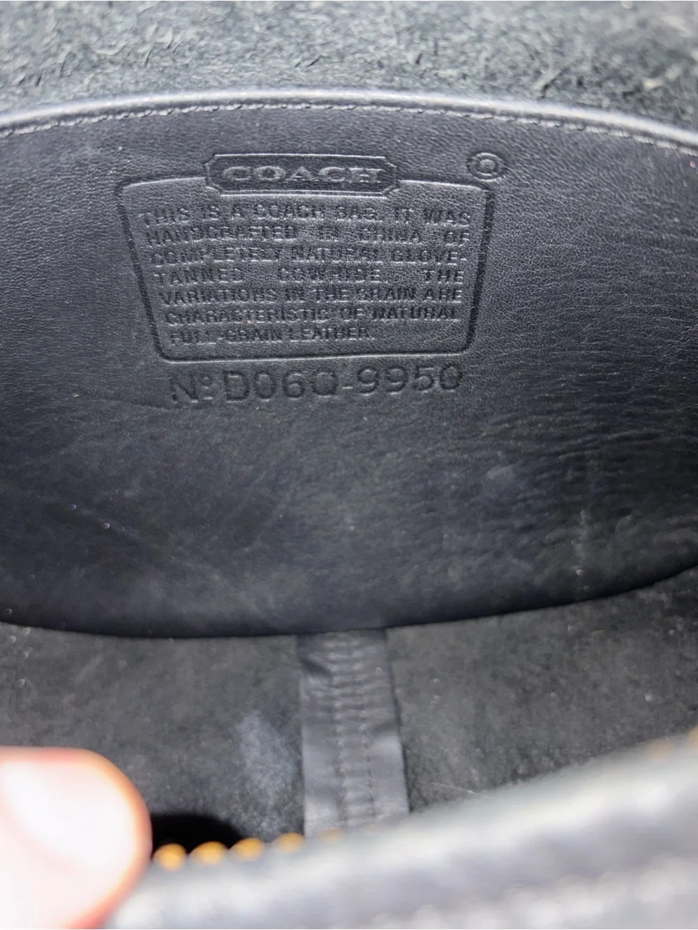 Coach minimal black